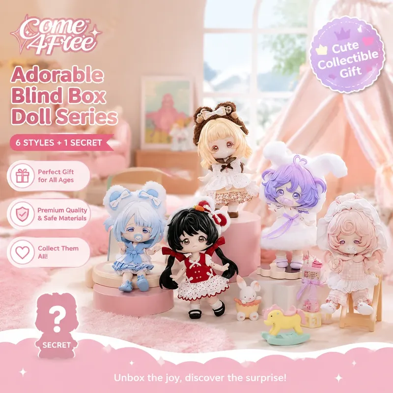 Collectible & Vintage Dolls For Halloween - Come4free ブラインドボックスシリーズ BJDドール ドレスアップ コレクタブルオーナメント デスクトップデコレーション