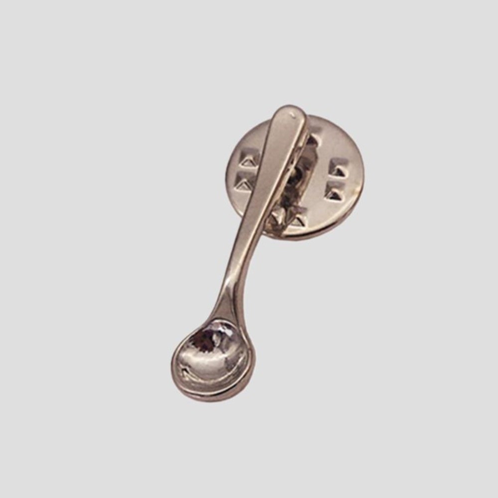 Vintage Collectible Spoons - 新しい可愛いデザインのスプーンブローチ、小さめサイズ、クリエイティブなメタルコーヒースプーン、ラペルピン、ヴィンテージコレクタブルメタルバッジ、バックパック用