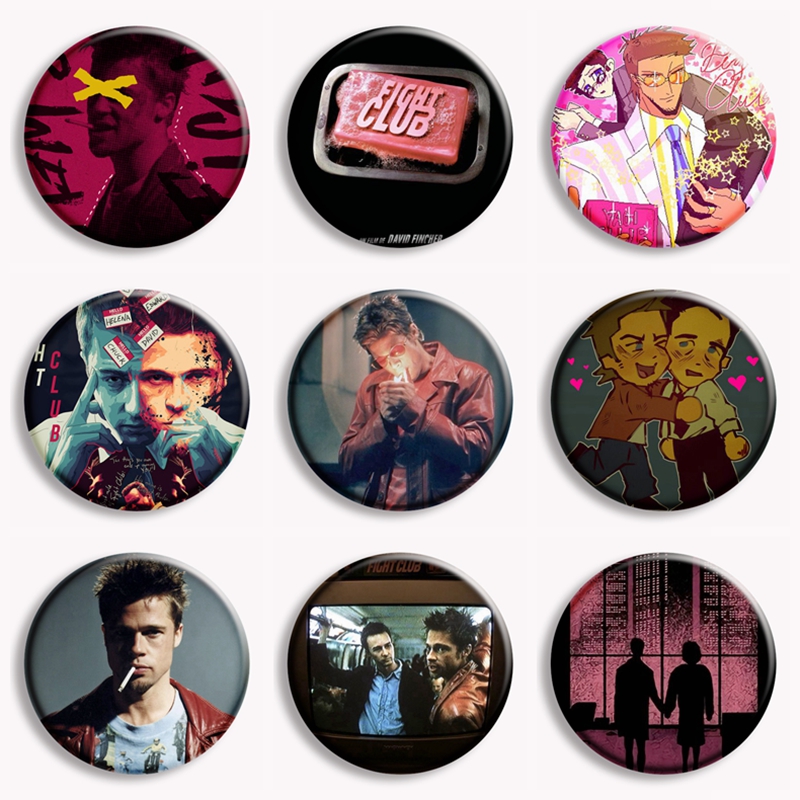 Vintage Collectible Buttons - クラブと石鹸のピンセット,クラシックな映画ゲーム,ビンテージフィルムメタルブローチ,クリエイティブバッグバッジ,コートアクセサリー,ファン,ギフト