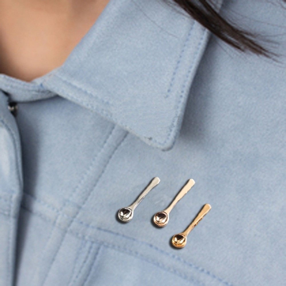 可愛いデザインのスプーンブローチ、小型でクリエイティブなメタ - Vintage Collectible Spoons のレビューと価格