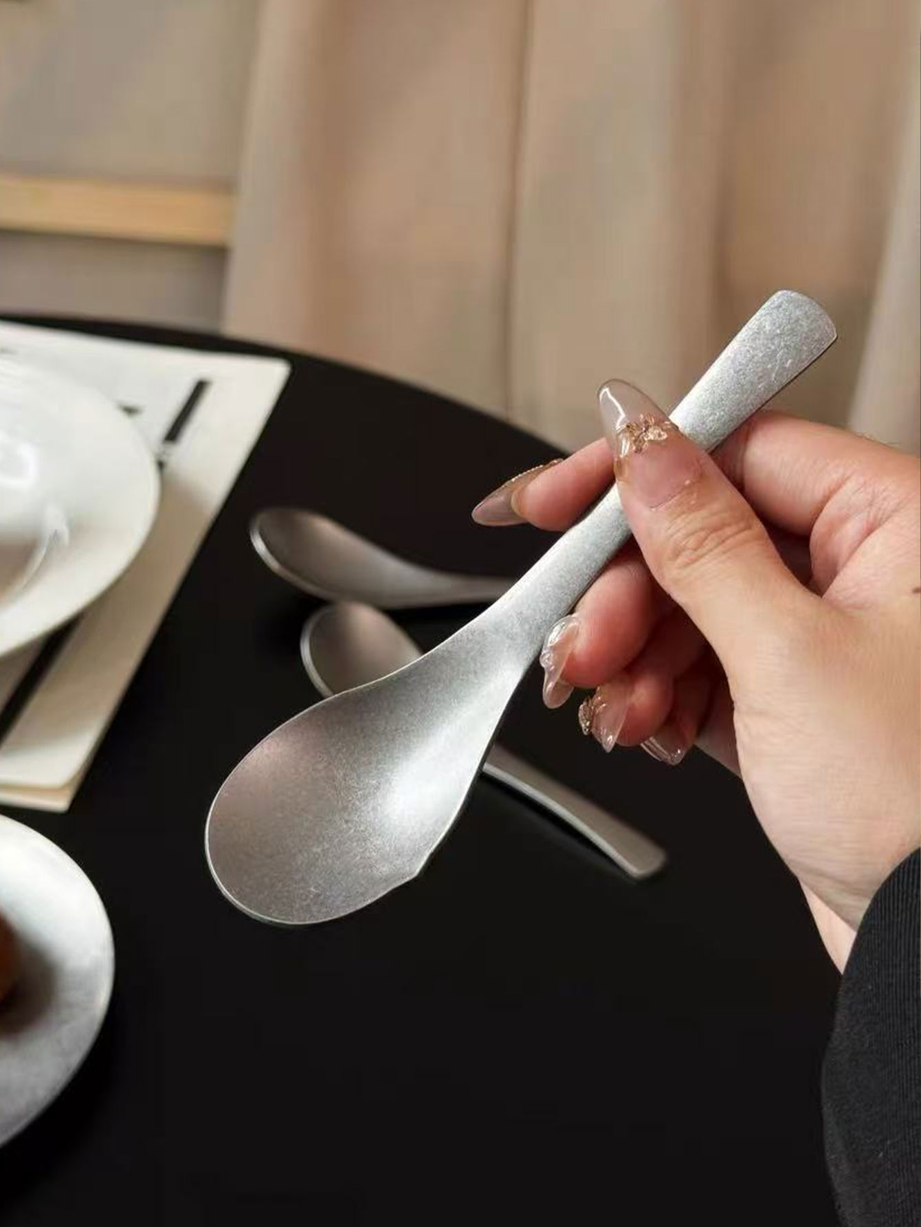 ヴィンテージ風ダメージ加工スプーンセット、304ステンレスス - Vintage Collectible Spoons のレビューと価格