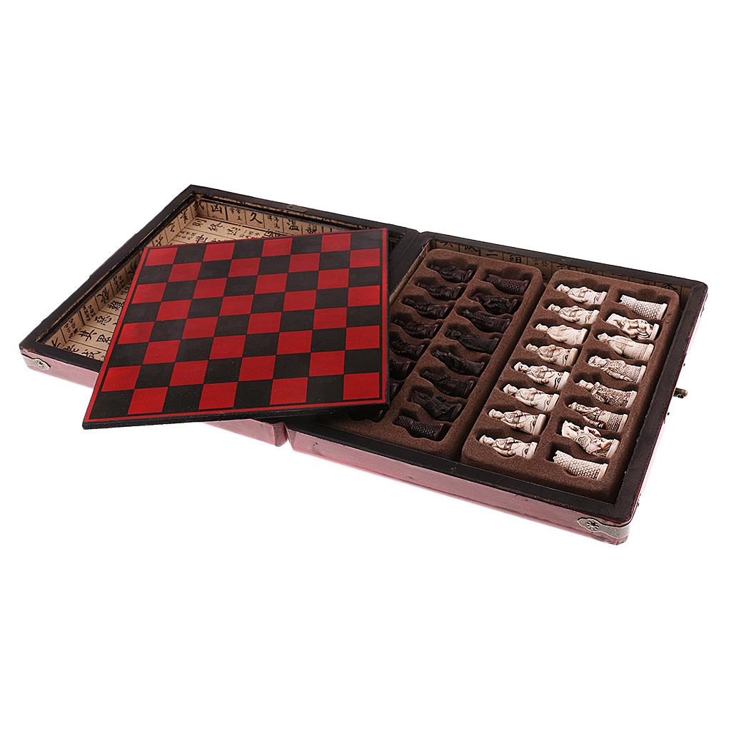 中国チェスセット木製ミニチュアボードヴィンテージスタイルチェ - Vintage Collection Playset のレビューと価格