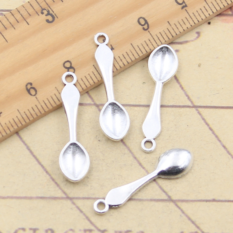 30個のチャームキッチンクッキングスプーン26x7mm,チベ - Vintage Collectible Spoons のレビューと価格