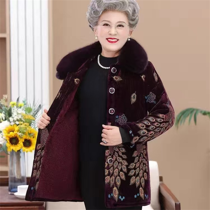 女性のための豪華な厚い綿のジャケット,ヴィンテージのプリント - Vintage Collectible Buttons のレビューと価格