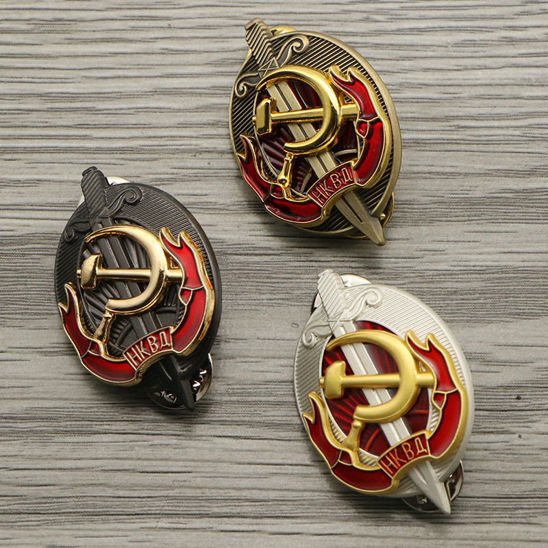 ロシアソ連バッジラペルピン金属素材の盾と剣お土産コレクション - Vintage Collectible Classics のレビューと価格