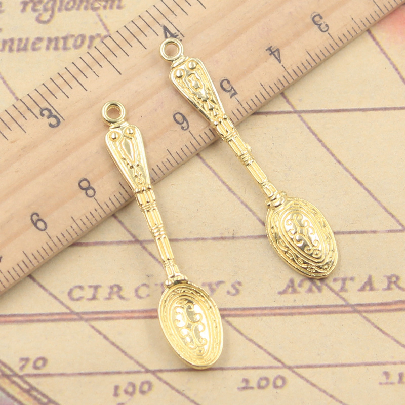 10 個チャームパターンスプーン 48 × 10 ミリメート - Vintage Collectible Spoons のレビューと価格