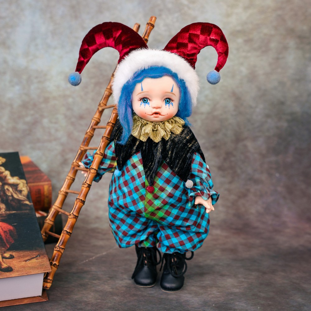 ハロウィンギフト 14インチ セラミックピエロ人形 ヴィンテ - Vintage Collectible And Vintage Dolls のレビューと価格