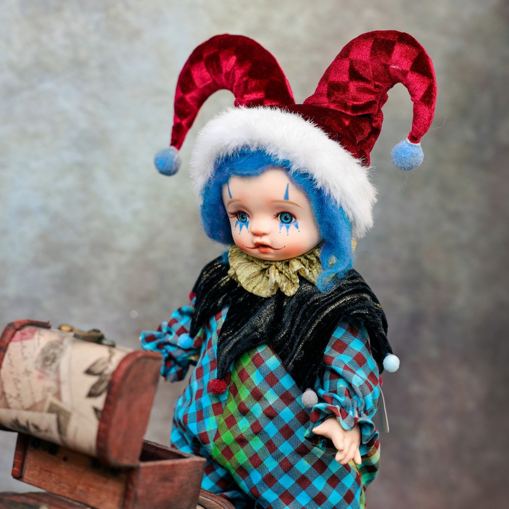 ハロウィンギフト 14インチ セラミックピエロ人形 ヴィンテ - Vintage Collectible And Vintage Dolls のレビューと価格