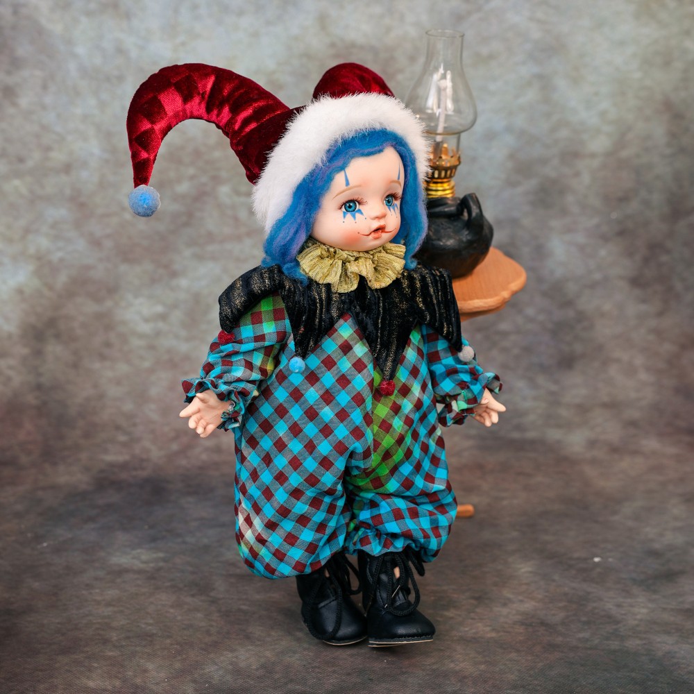 ハロウィンギフト 14インチ セラミックピエロ人形 ヴィンテ - Vintage Collectible And Vintage Dolls のレビューと価格